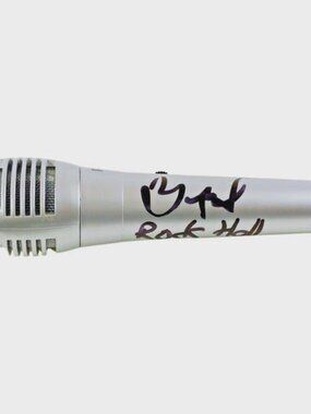 DJ Yella NWA Signed Full Size Microphone Rock HOF Inscription Beckett BAS COA Ra